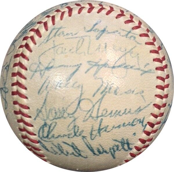 1957 Philadelphia Phillies Team Signed NL Giles Baseball 30 Autos Ashburn COA Image 8