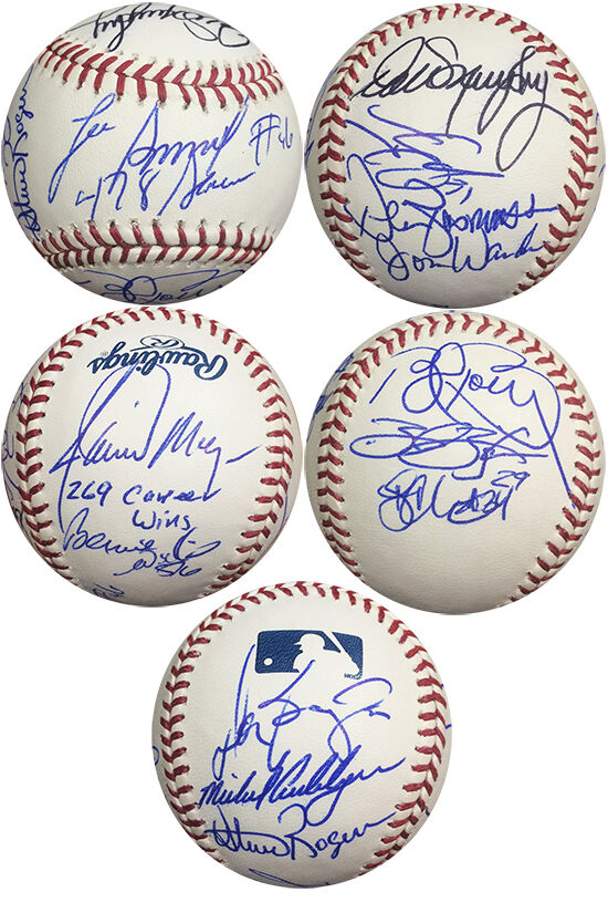 13 MLB Stars & Legends Signed Inscribed OML Baseball Bernie Williams Murphy COA Image 5