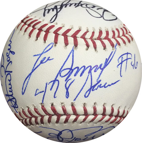 13 MLB Stars & Legends Signed Inscribed OML Baseball Bernie Williams Murphy COA Image 7