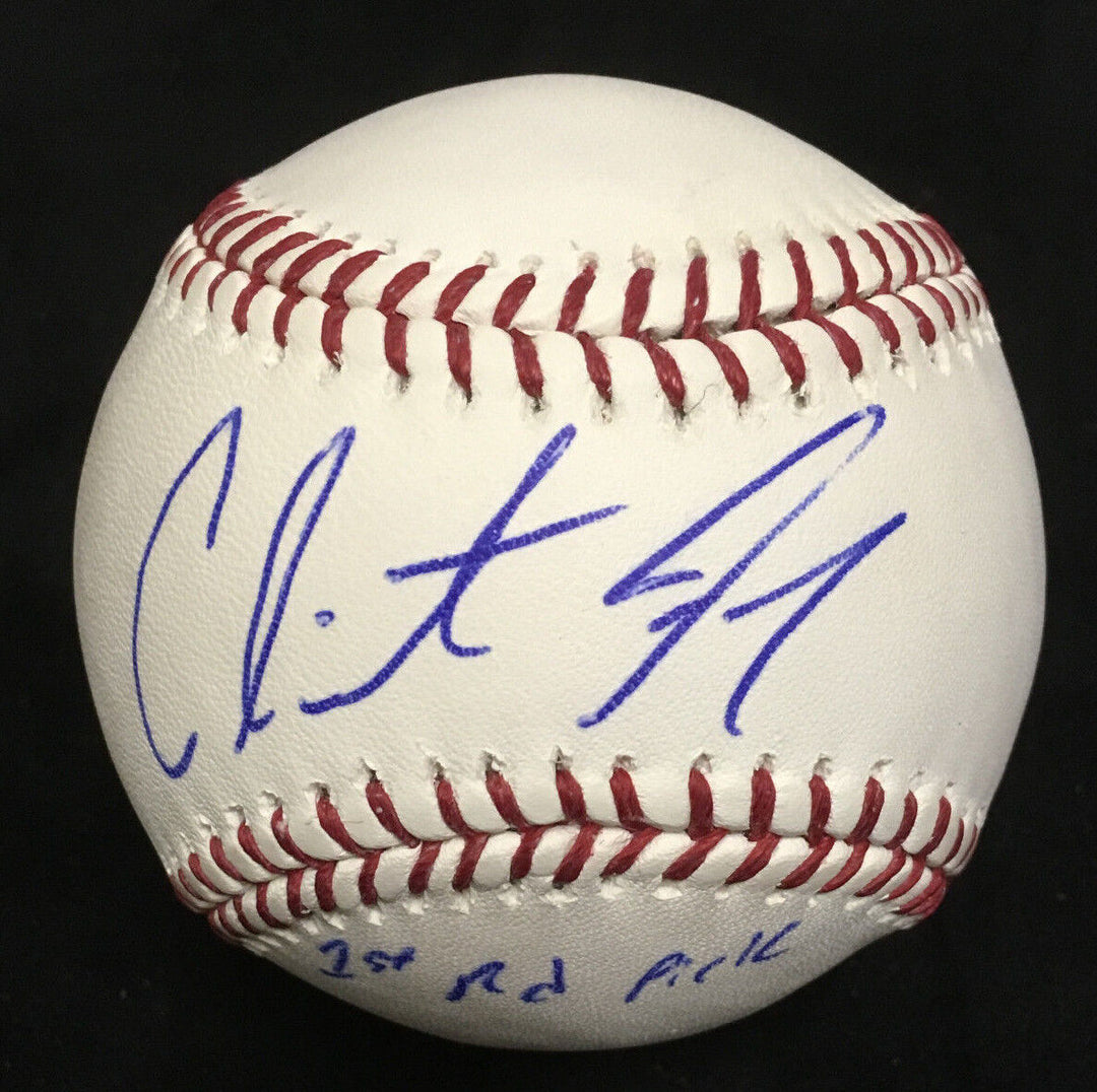Clint Frazier Yankees signed MLB baseball ins 1st rd pick rookie auto JSA COA Image 3
