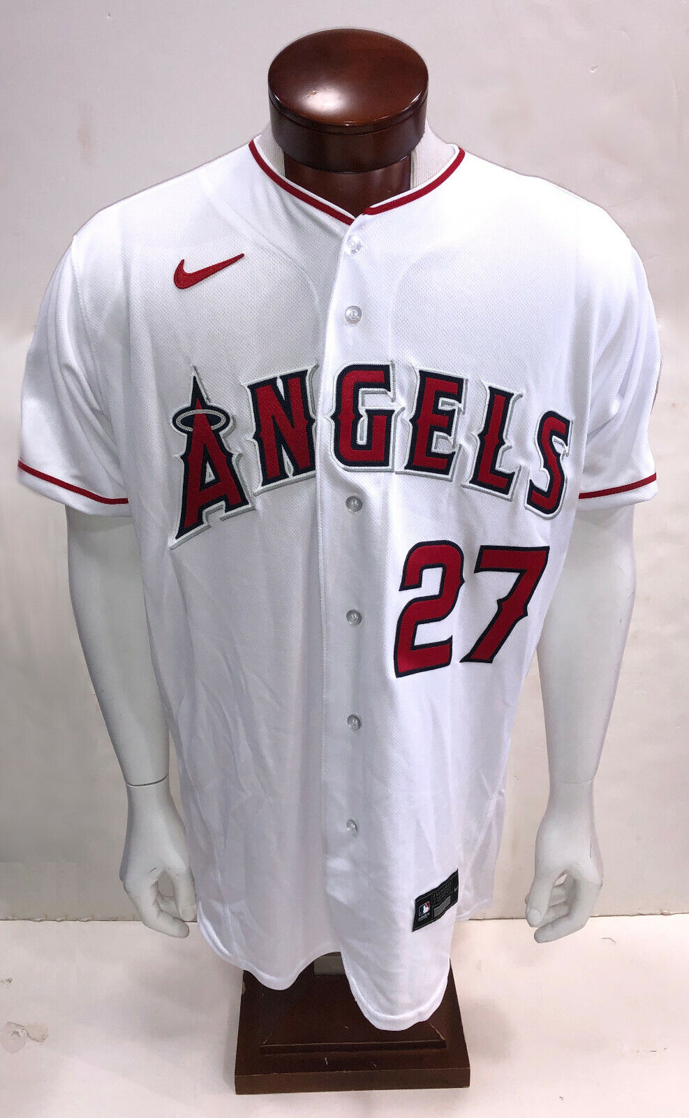 Mike Trout Autographed and Framed Gray Angels Jersey
