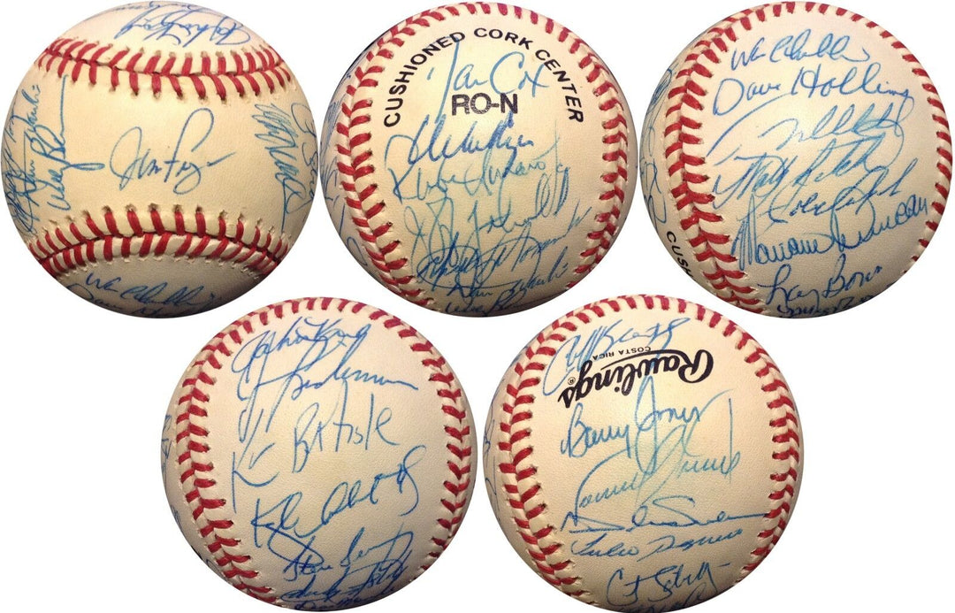 1992 Philadelphia Phillies Team Signed NL Baseball 31 Auto CURT Schilling COA Image 5