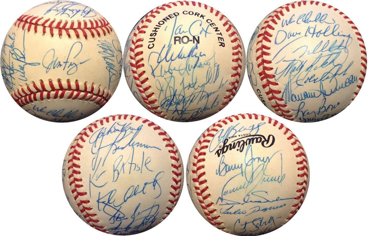 1992 Philadelphia Phillies Team Signed NL Baseball 31 Auto CURT Schilling COA Image 5