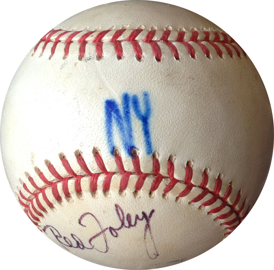 Red Foley Single Signed Official NL Baseball Sportswriter & Scorer CBM COA Image 4