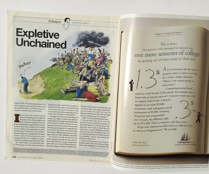 Sergio Garcia  signed July 2002 Golf Magazine to Charlie autograph CBM COA Image 10