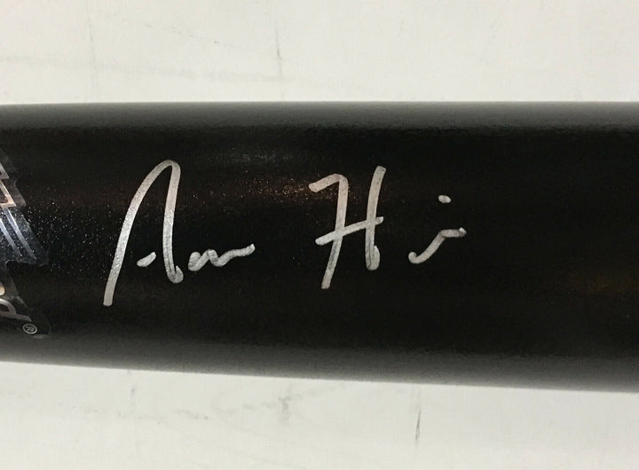 Aaron Hicks Yankees signed game model LS baseball bat mint autograph Steiner COA Image 9