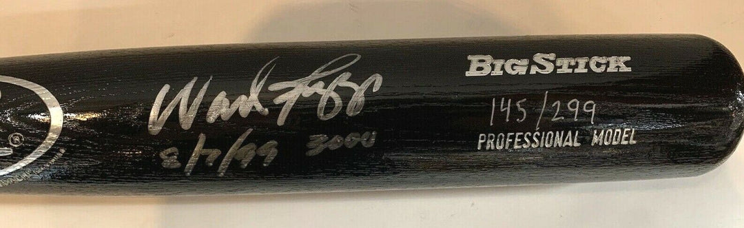 Wade Boggs Signed Big Stick Baseball Bat INS 8/7/99 3000 Hits Autograph COA /299 Image 7