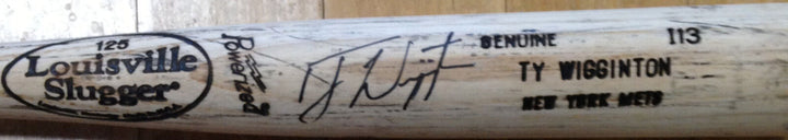 Ty Wigginton Signed Auto Game Used New York Mets Bat  Image 4