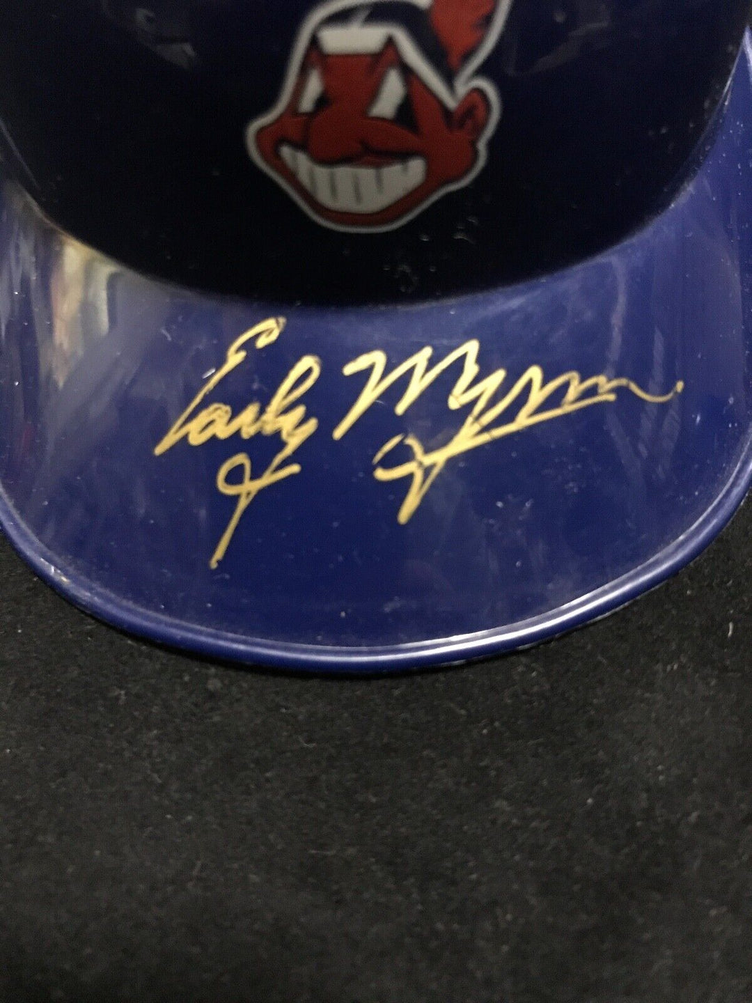 Early Wynn signed Baseball 5 3/4" Mini Helmet Indians CY Young HOF Auto Cbm Coa Image 5