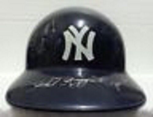 Phil Rizzuto, Joe Torre, Eddie Layton Signed Replica Helmet - NY Yankees  JSA Image 4