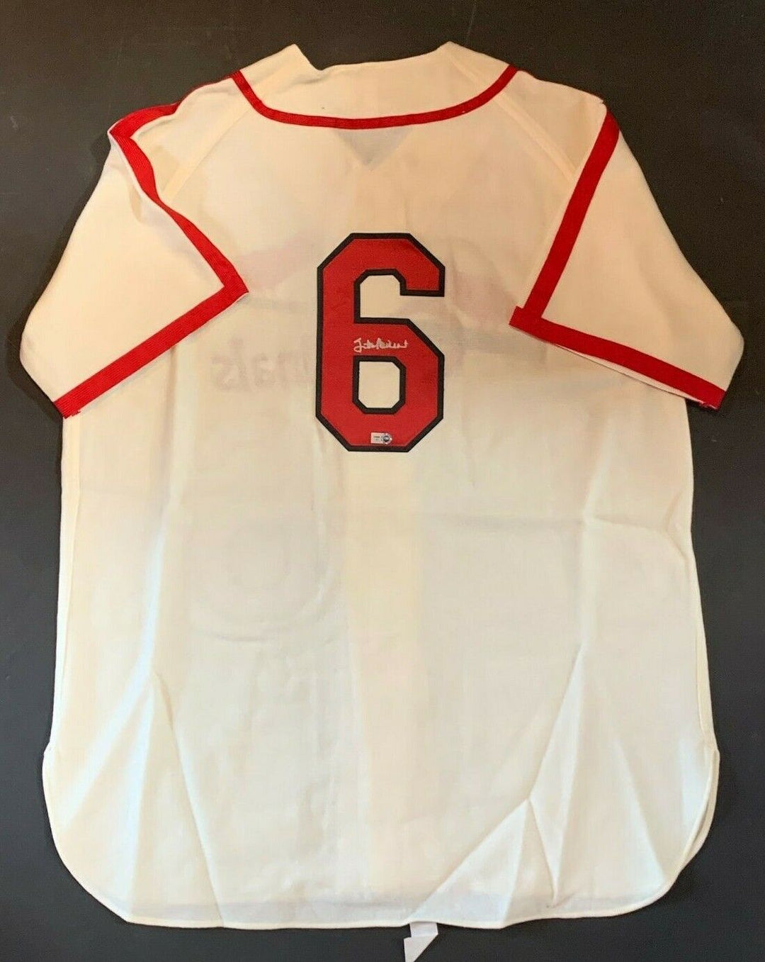 Stan Musial Signed Authentic 1944 Mitchell & Ness Cardinals Jersey MLB Holo COA Image 3