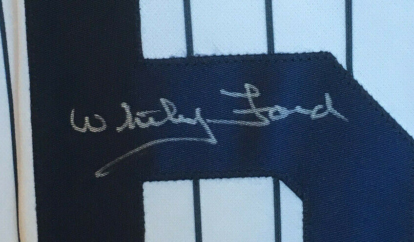 Whitey Ford Signed Majestic #16 Yankees Jersey mint Autograph HOF PSA Image 4