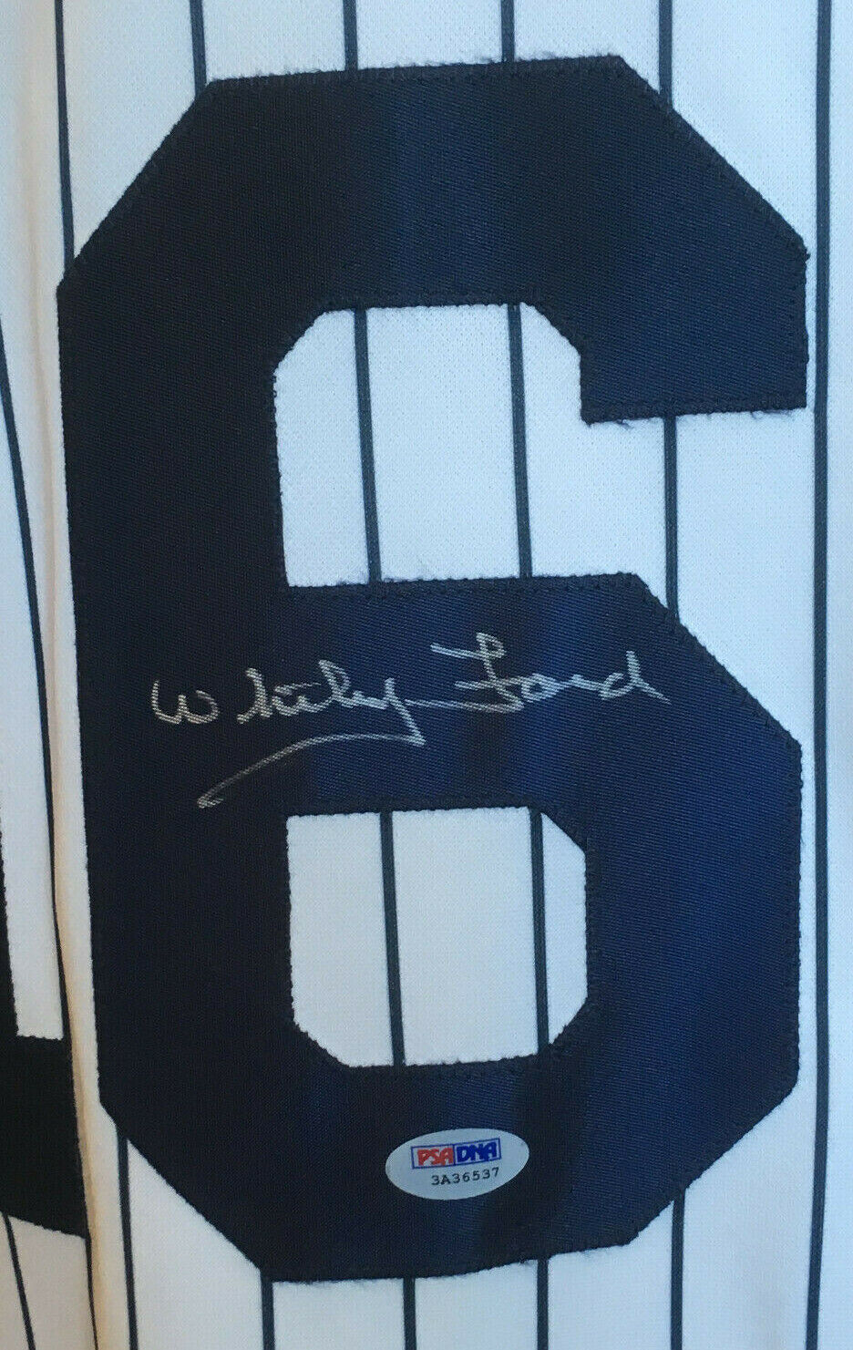 Whitey Ford Signed Majestic #16 Yankees Jersey mint Autograph HOF PSA Image 7