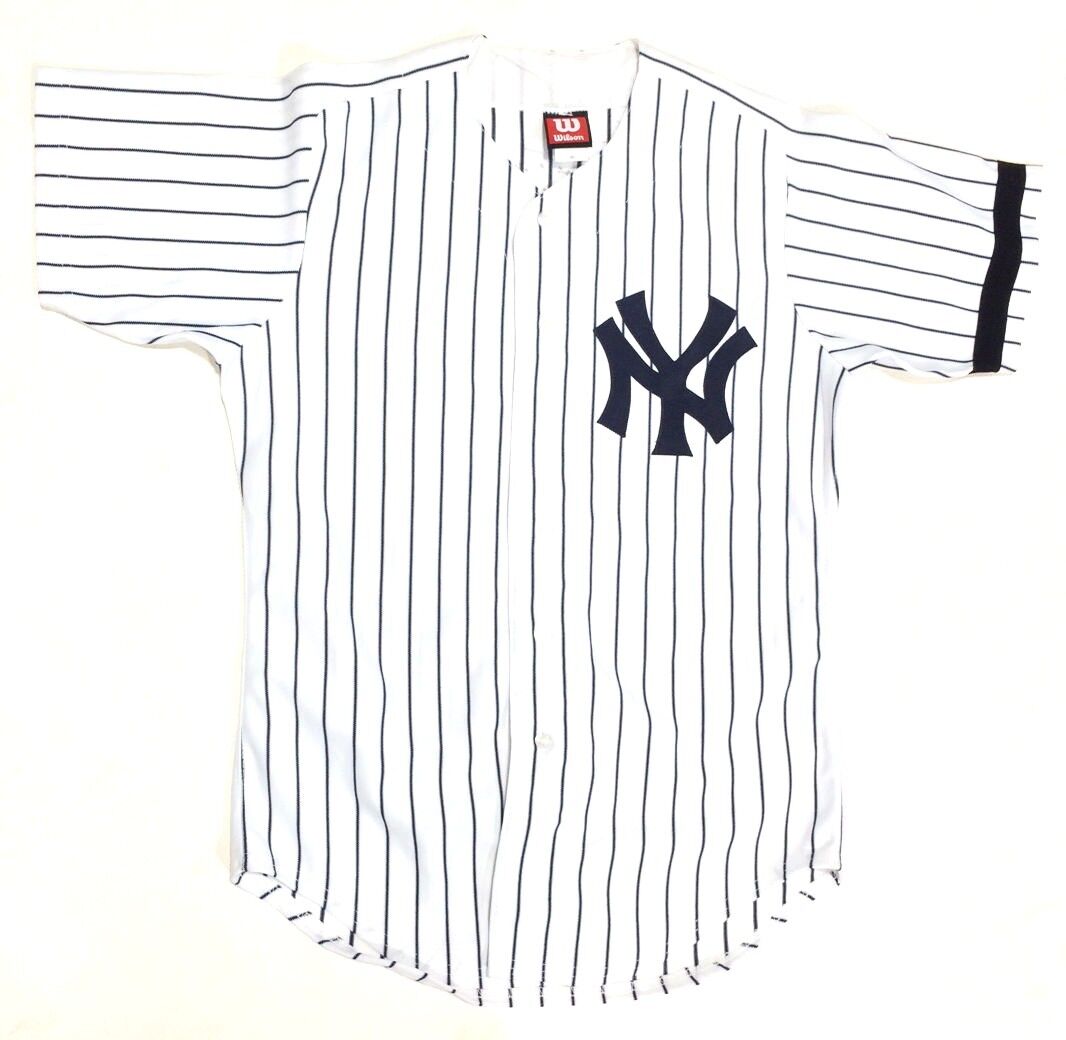 13 MLB Stars & Legends Signed Inscribed Vintage Yankees Jersey Larsen Guidry COA Image 5