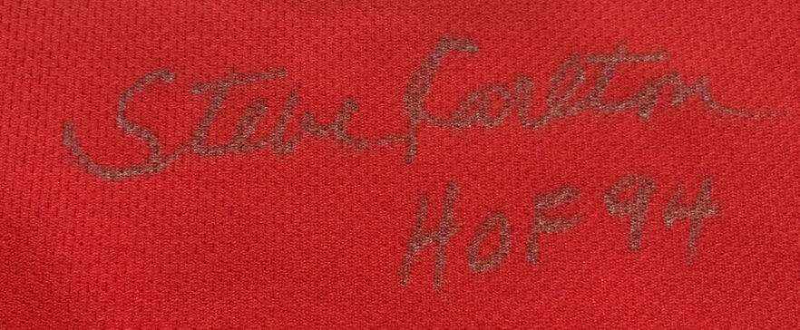 Steve Carlton Signed Phillies Jersey Inscribed "HOF 94"