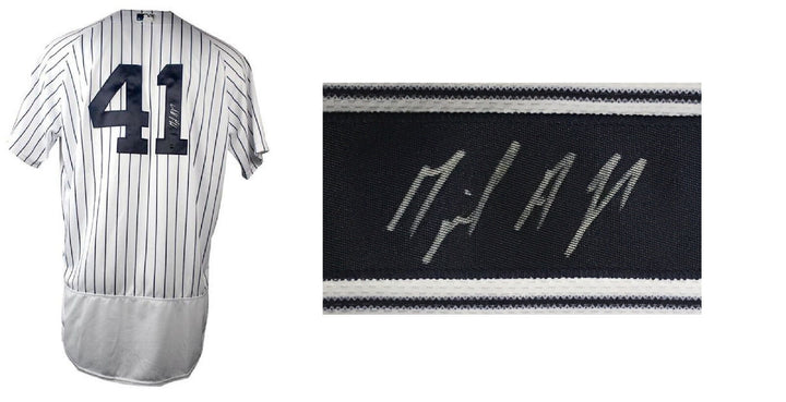 Miguel Andujar signed #41 Authentic jersey Yankees Rookie auto Steiner COA Image 4