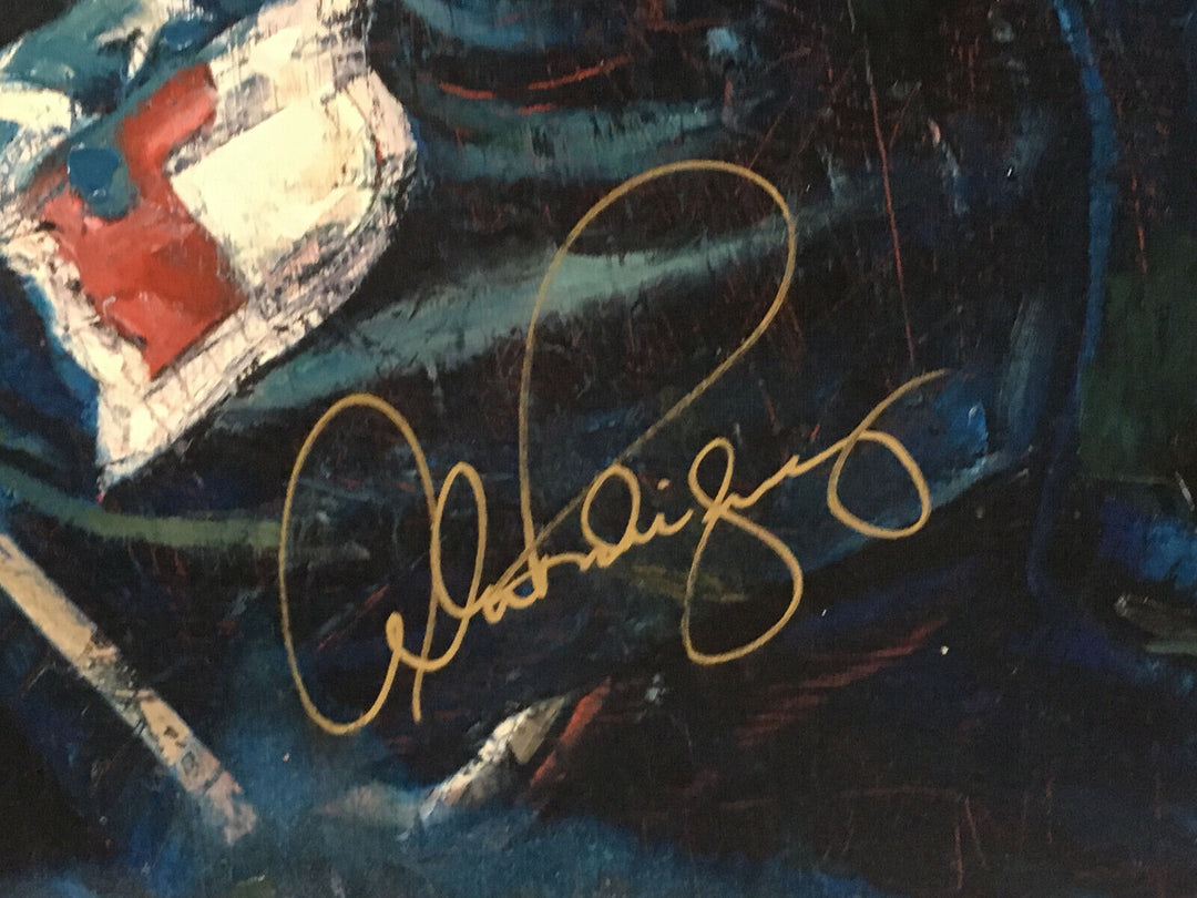 Alex Rodriguez signed Stephen Holland Framed Painted Canvas MLB Holo COA /57 Image 6