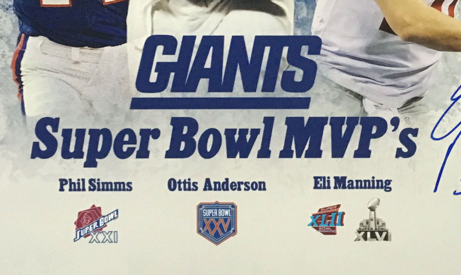 Giants SB MVPs signed INS 16x20 photo Eli Manning Simms auto framed St –  CollectibleXchange