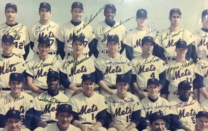 1969 NY Mets WS Champs team signed 16x20 photo 26 auto Nolan Ryan Tom Seaver COA Image 7