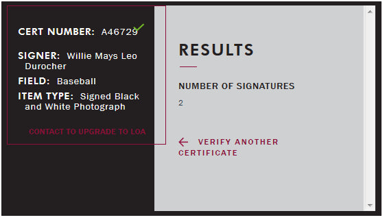 Willie Mays Leo Durocher Giants signed 8x10 photo framed 2 Mint Auto HOF JSA  Image 5