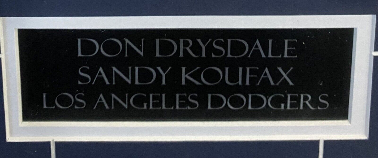 Sandy Koufax Don Drysdale Autographed Color Portrait