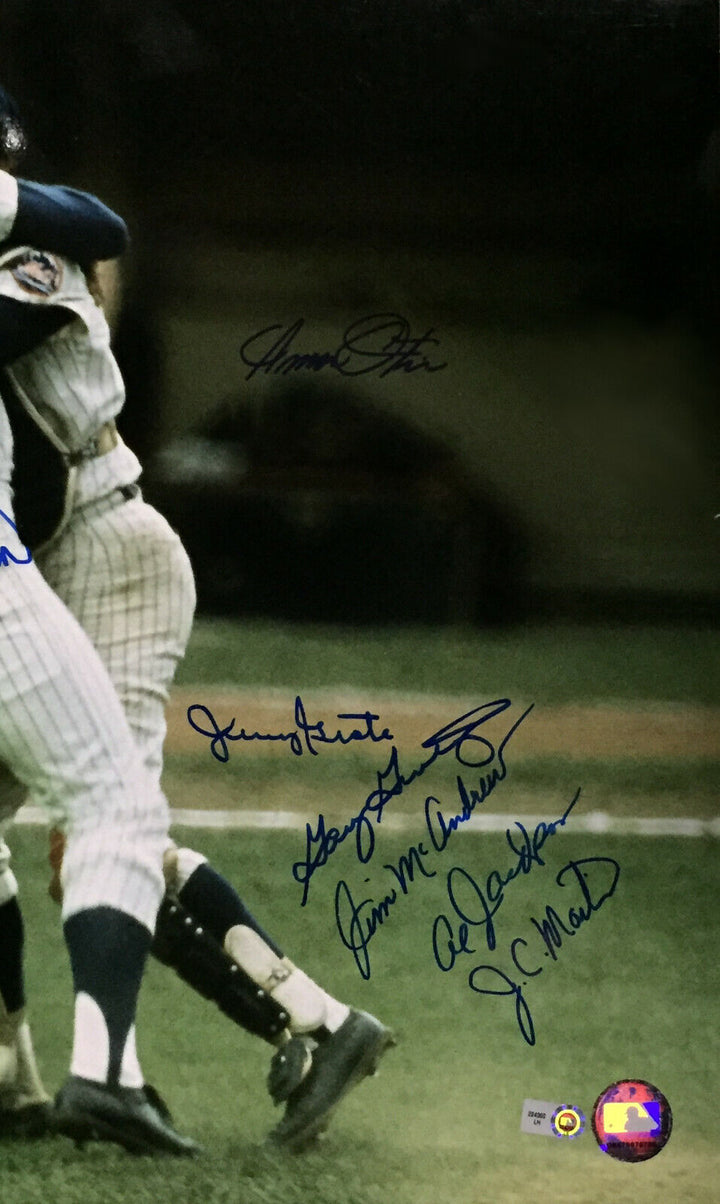 1969 NY Mets WS Team signed 16x20 Photo Framed 19 Auto Nolan Ryan Tom Seaver PSA Image 8
