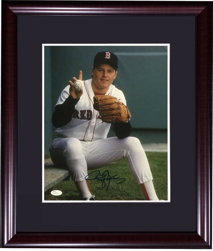 Roger Clemens Red Sox signed 11x14 20Ks photo framed mint autograph JSA COA Image 1