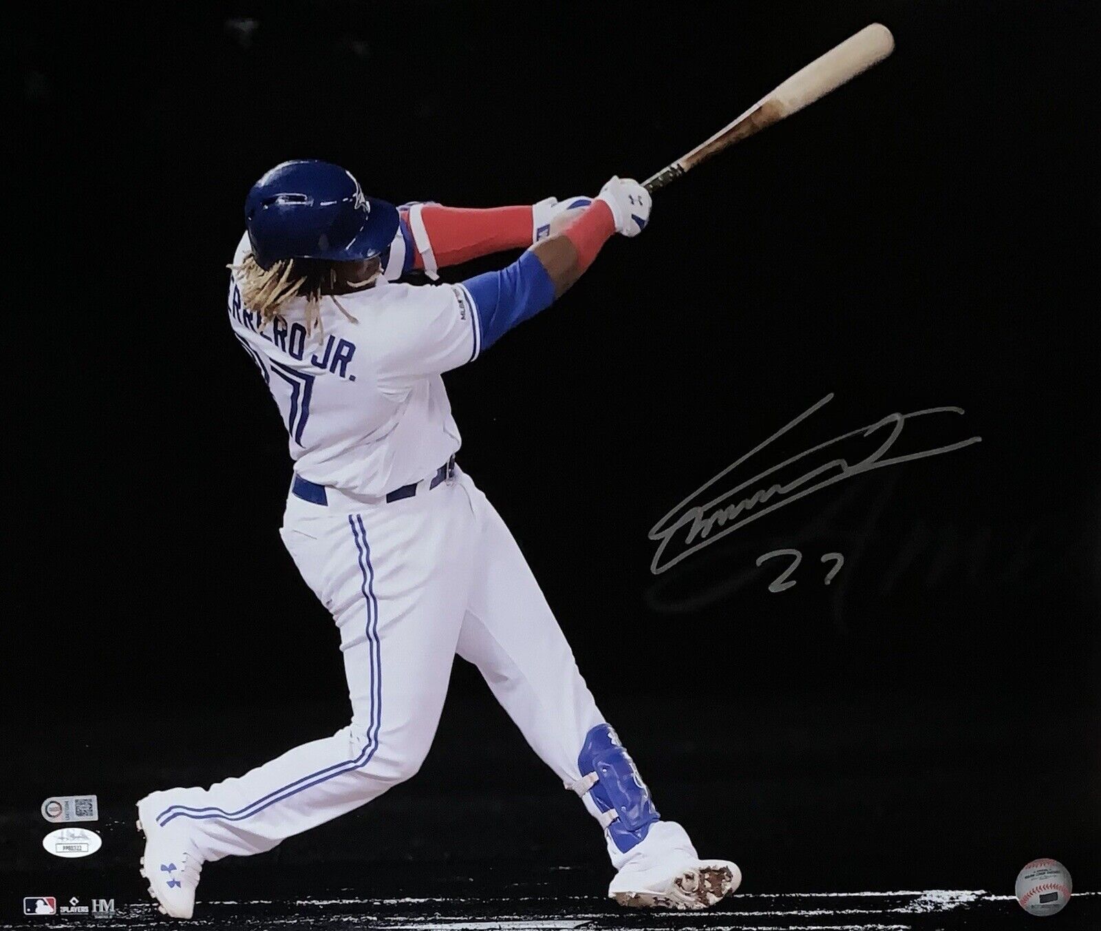 Vladimir Guerrero Jr. Signed Toronto Blue Jays 16x20 Batting Photo- JSA Auth