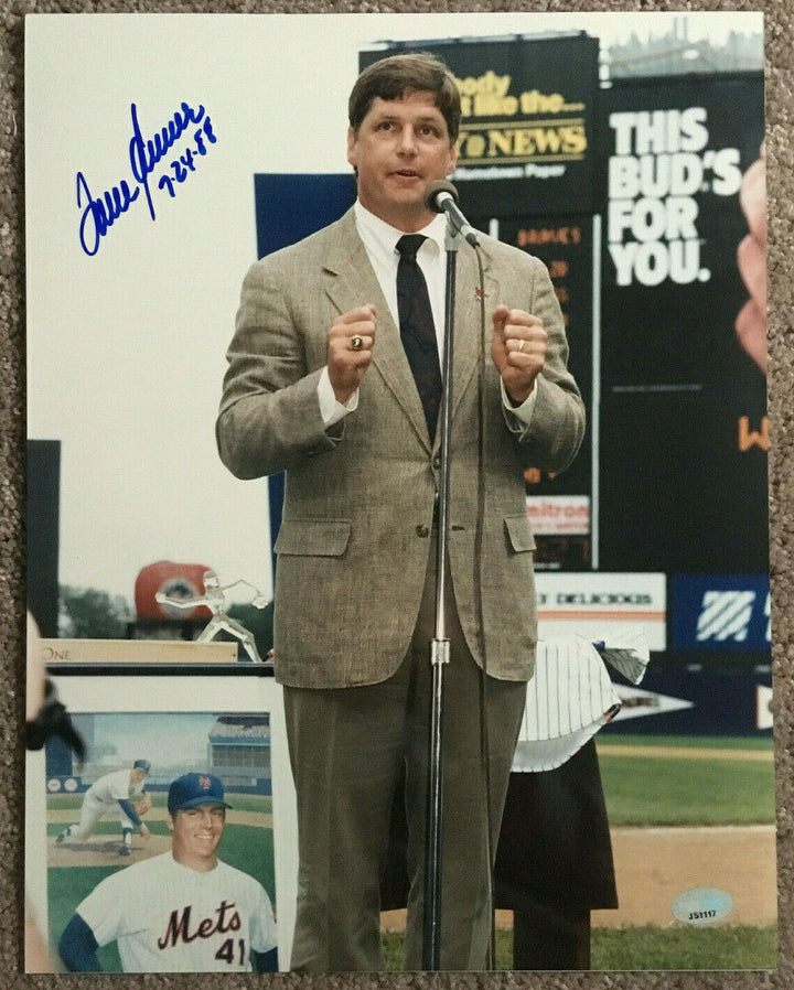 Tom Seaver day signed 11x14 photo Mint Hof autograph ins 7-24-88 Mets PSA  COA Image 1