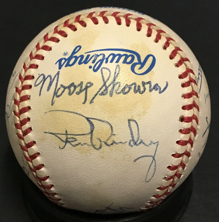 Yogi Berra Don Larsen signed Yankees legends baseball 13 auto HOF Ron Guidry COA Image 4