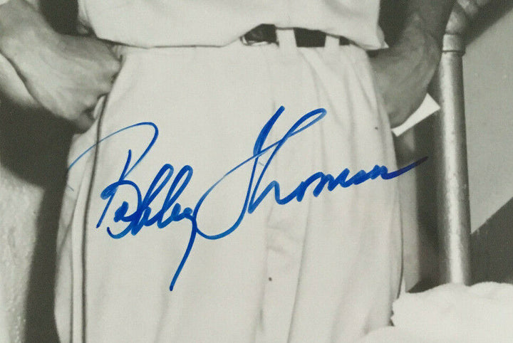 Monte Irvin Bobby Thomson Ray Noble Giants signed 5 auto 8x10 photo framed COA Image 3