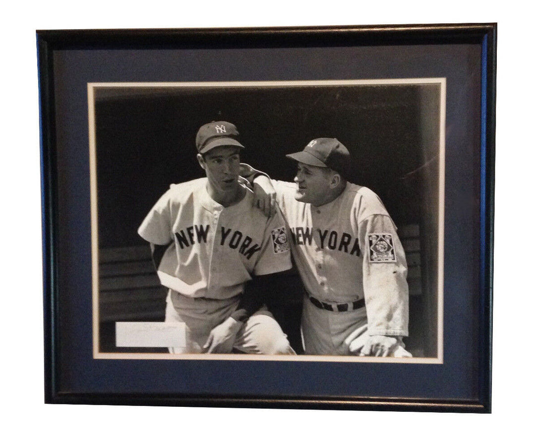 Joe DiMaggio Yankees Signed cut 16x20 VINTAGE ORIGINAL PHOTO Framed auto CBM COA Image 1