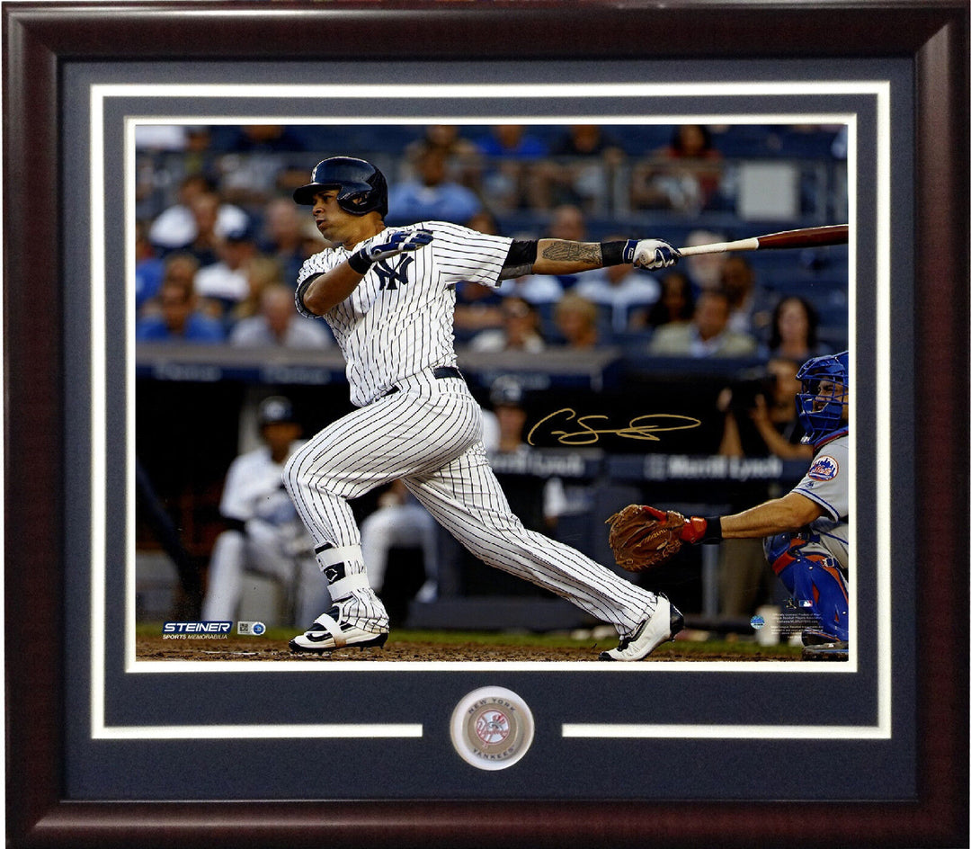 Gary Sanchez signed 16x20 photo framed Yankees coin Rookie auto Steiner COA HOT Image 1