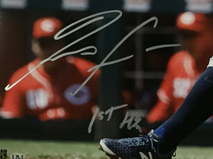 Ronald Acuna Braves Signed 16x20 Photo INS 1st HR Framed Mint Autograph JSA COA Image 2