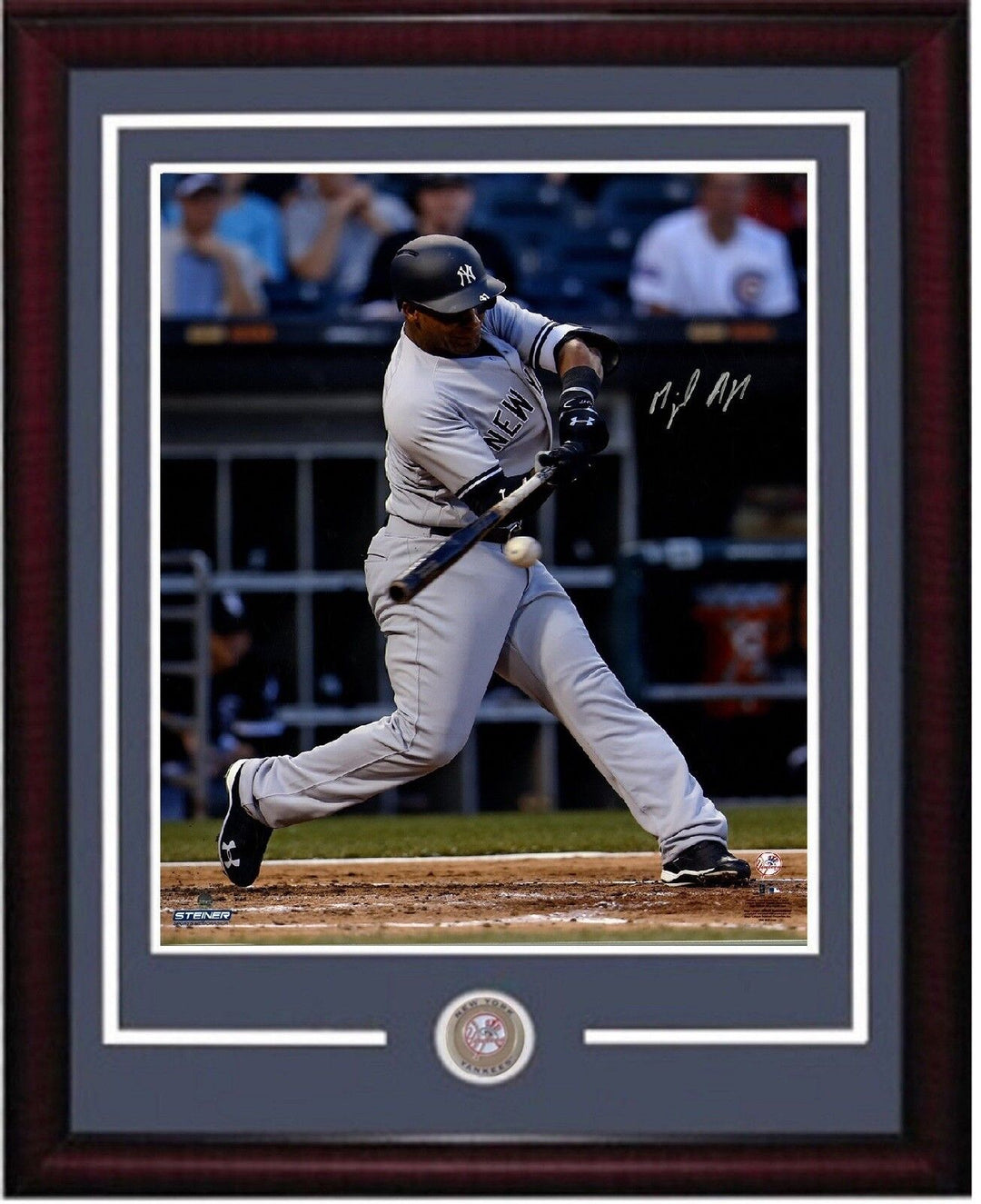 Miguel Andujar signed 16x20 photo framed coin yankees rookie auto Steiner COA Image 3