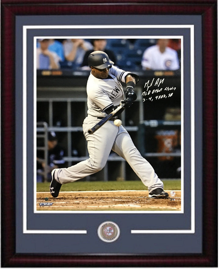 Miguel Andujar signed 16x20 photo INS MLB Debut framed coin auto Steiner ROY Image 4