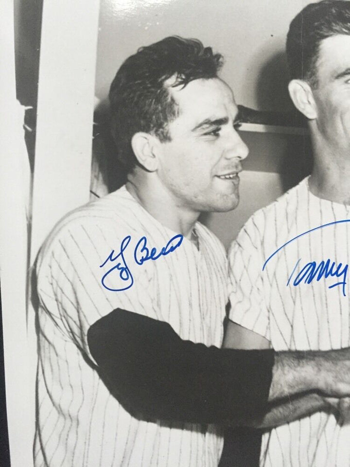 Yogi Berra Tommy Byrne Henrich yankees Signed Vintage 8x10 photo JSA coa WS Image 6