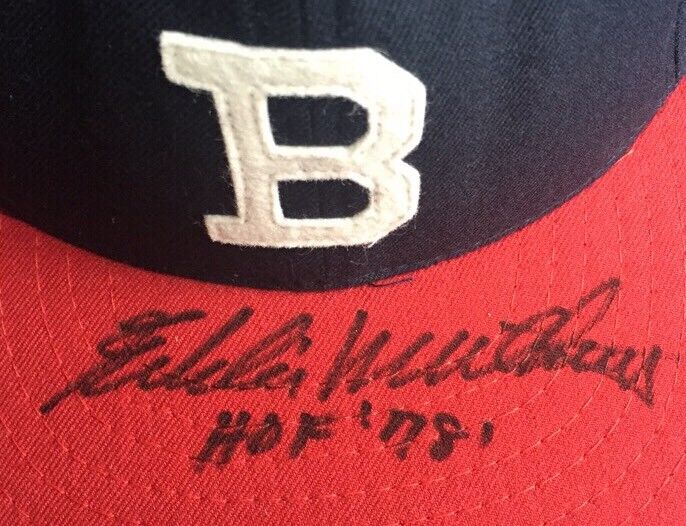 Eddie Mathews Rookie Signed Milwaukee Braves Hat Cap Hof 78 Mint 10 Auto Psa COA Image 8