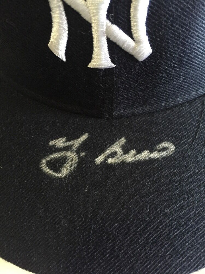 Yogi Berra Signed Official New Era hat Mint Autograph Jsa Coa Hof Yankees cap Image 3