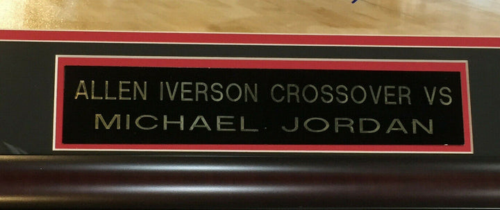 Allen Iverson signed 16x20 Michael Jordan photo framed autograph HOF JSA COA Image 3