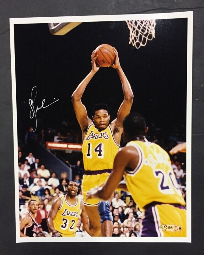 Sam Perkins Signed 8X10 Photo Lakers Champions Uda Holo Coa Rare Autograph Image 1