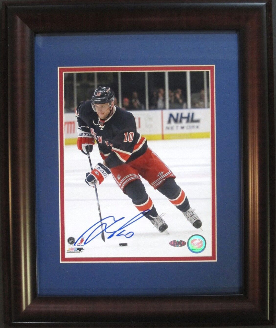 Marian Gaborik NY Rangers Signed Framed 8x10 Photo with Steiner cert Image 1