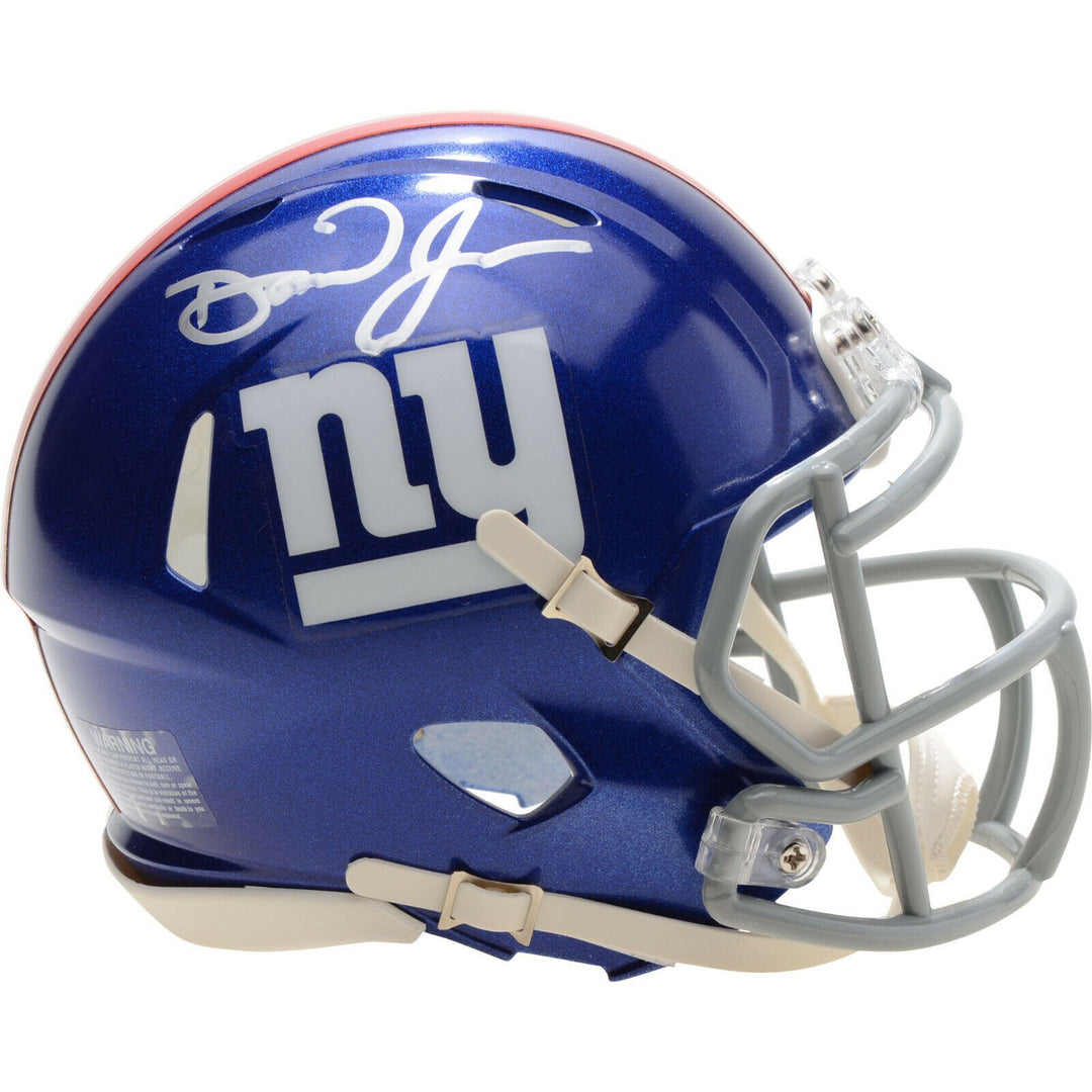Daniel Jones signed Giants Speed Mini Helmet Rookie Autograph Fanatics COA Image 1