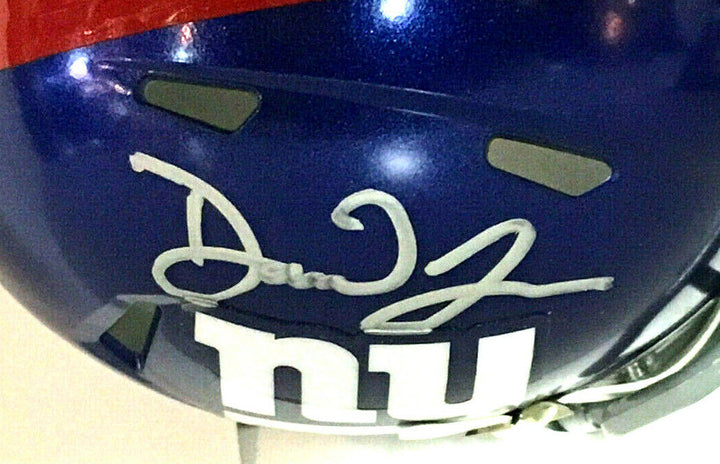 Daniel Jones signed Giants Speed Mini Helmet Rookie Autograph Fanatics COA Image 2