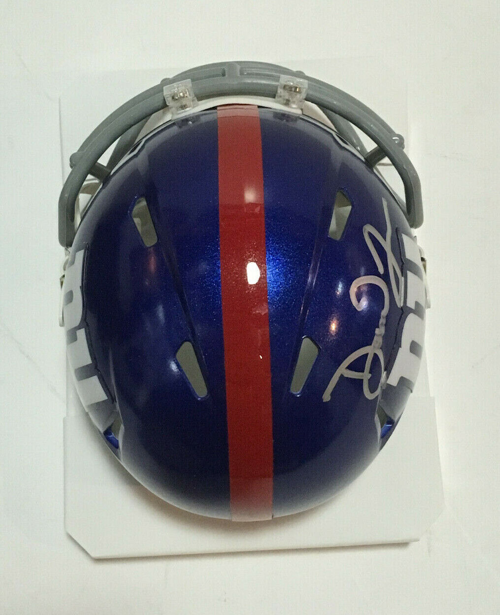 Daniel Jones signed Giants Speed Mini Helmet Rookie Autograph Fanatics COA Image 12