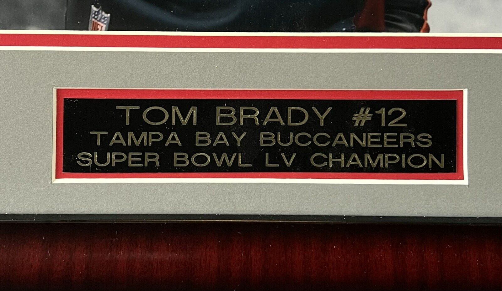 Framed Tom Brady Tampa Bay Buccaneers Super Bowl LV Champions