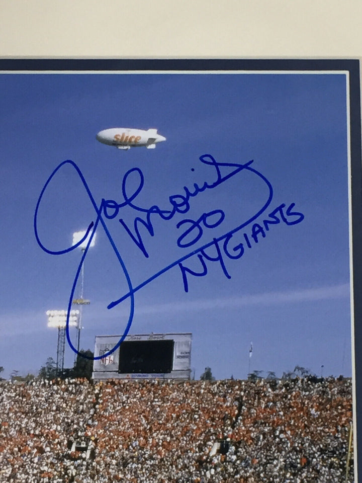 1986 Giants Super Bowl signed Lawrence Taylor Simms 16x20 photo framed Steiner Image 4