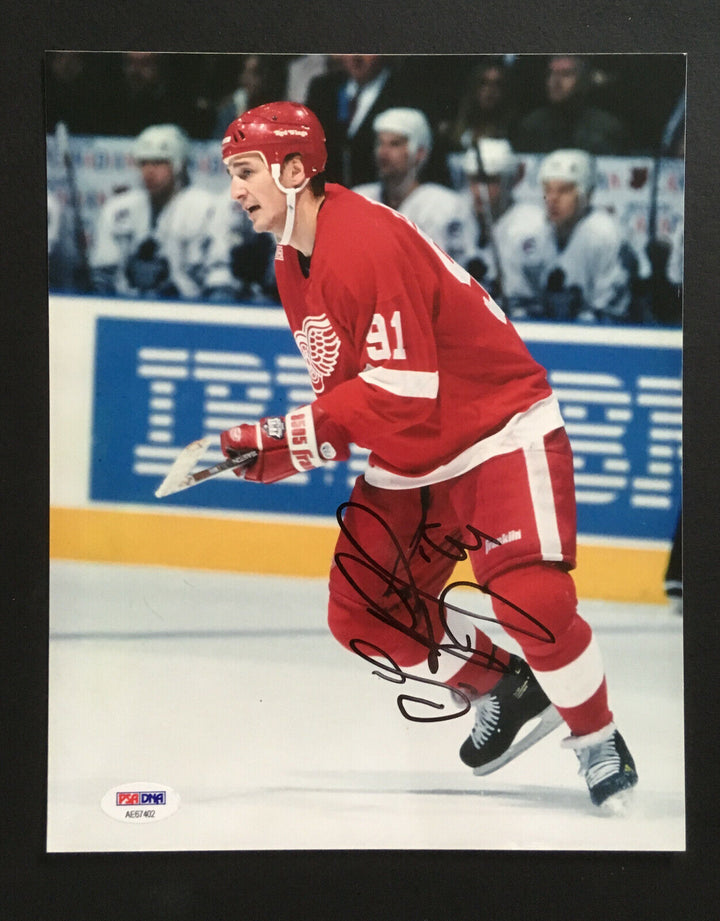 SERGEI FEDOROV Red Wings signed 8x10 photo Autograph PSA COA Image 1
