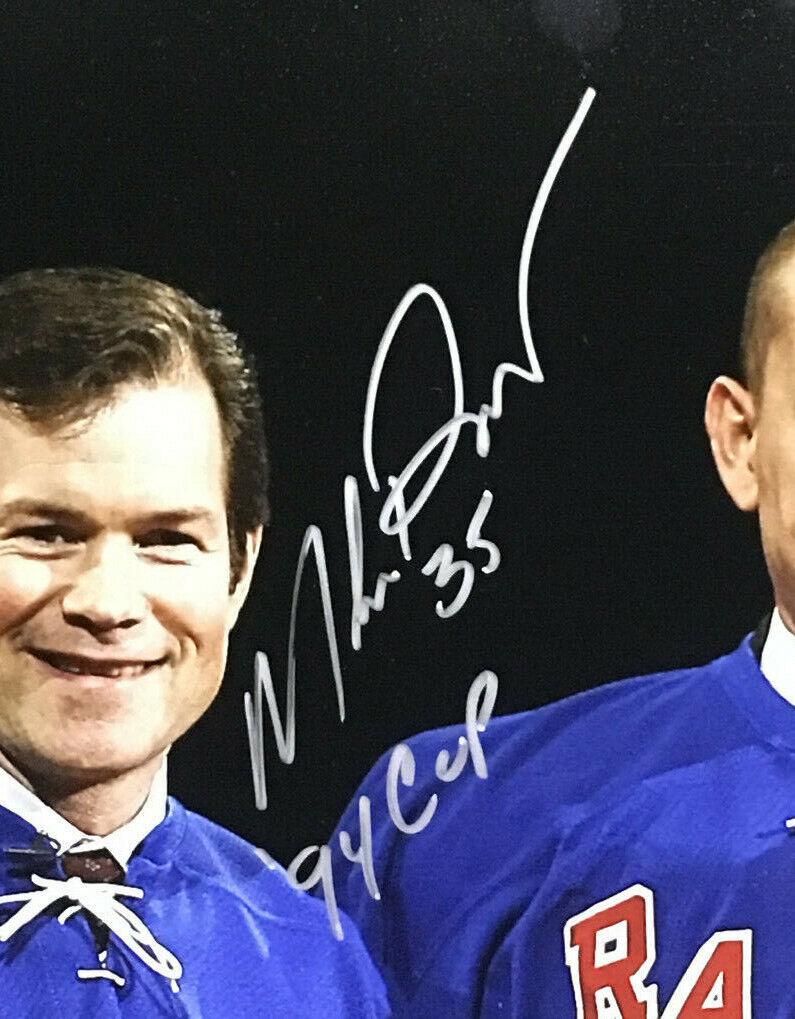 Mark Messier Richter Graves Leetch signed 94 Cup 16x20 photo framed auto steiner Image 2