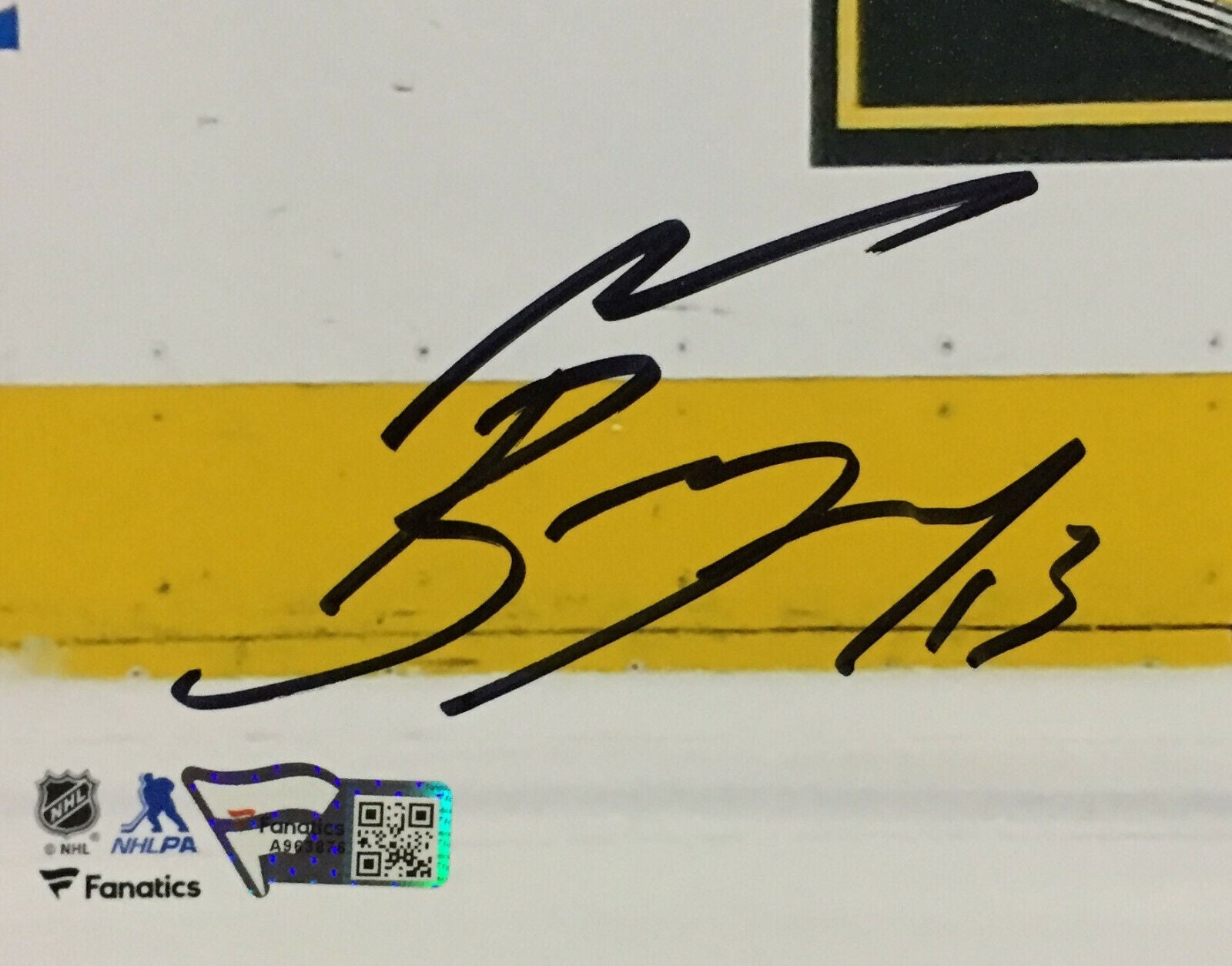 Official Mathew Barzal 13 New York Islanders Autographed signature